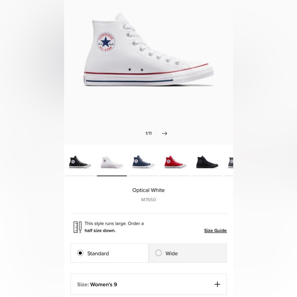 Chuck Taylor All Star Converse- unisex high top shoe